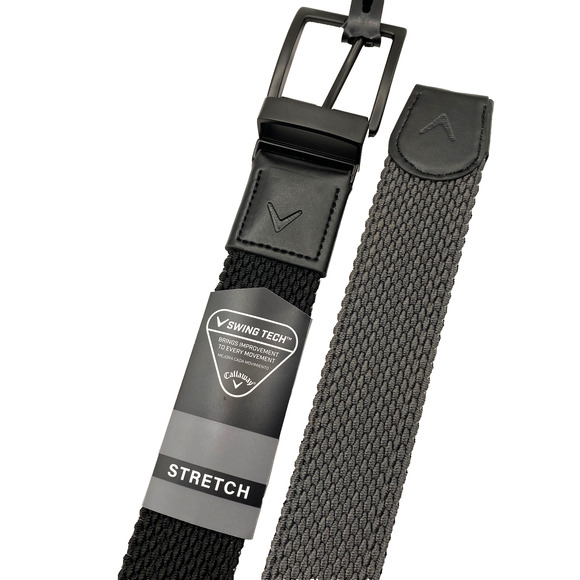 Callaway Swing Tech Reversible Stretch Braided Men Golf Belt Black M 34-36 NWT - Picture 2 of 7